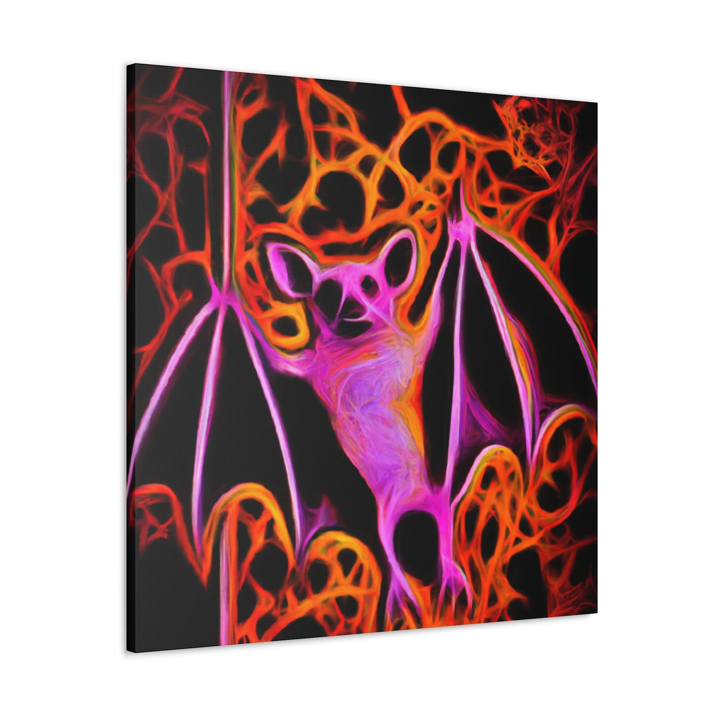 "Flying Fox in Flight". - Canvas