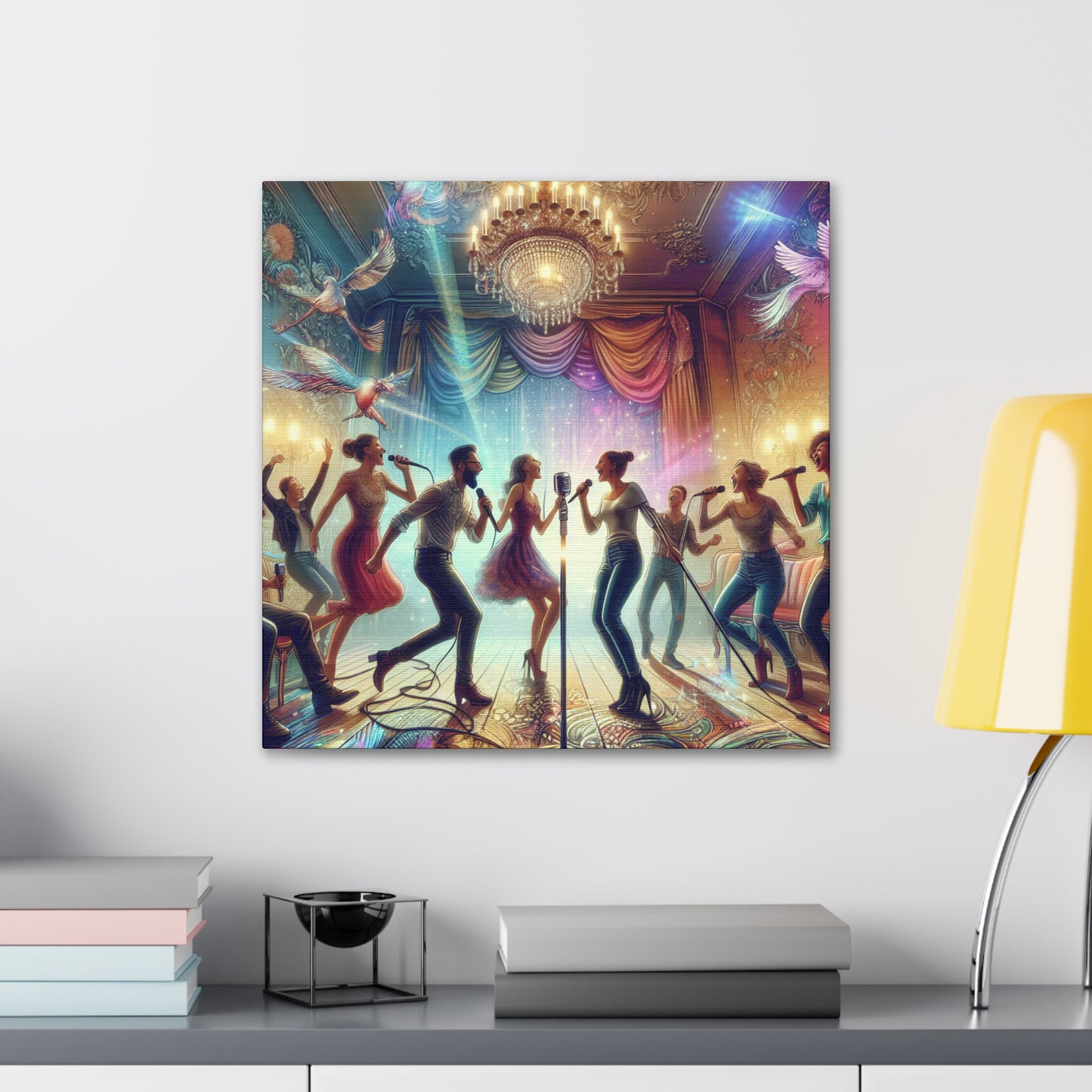 Melodic Moonlit Revelry - Canvas