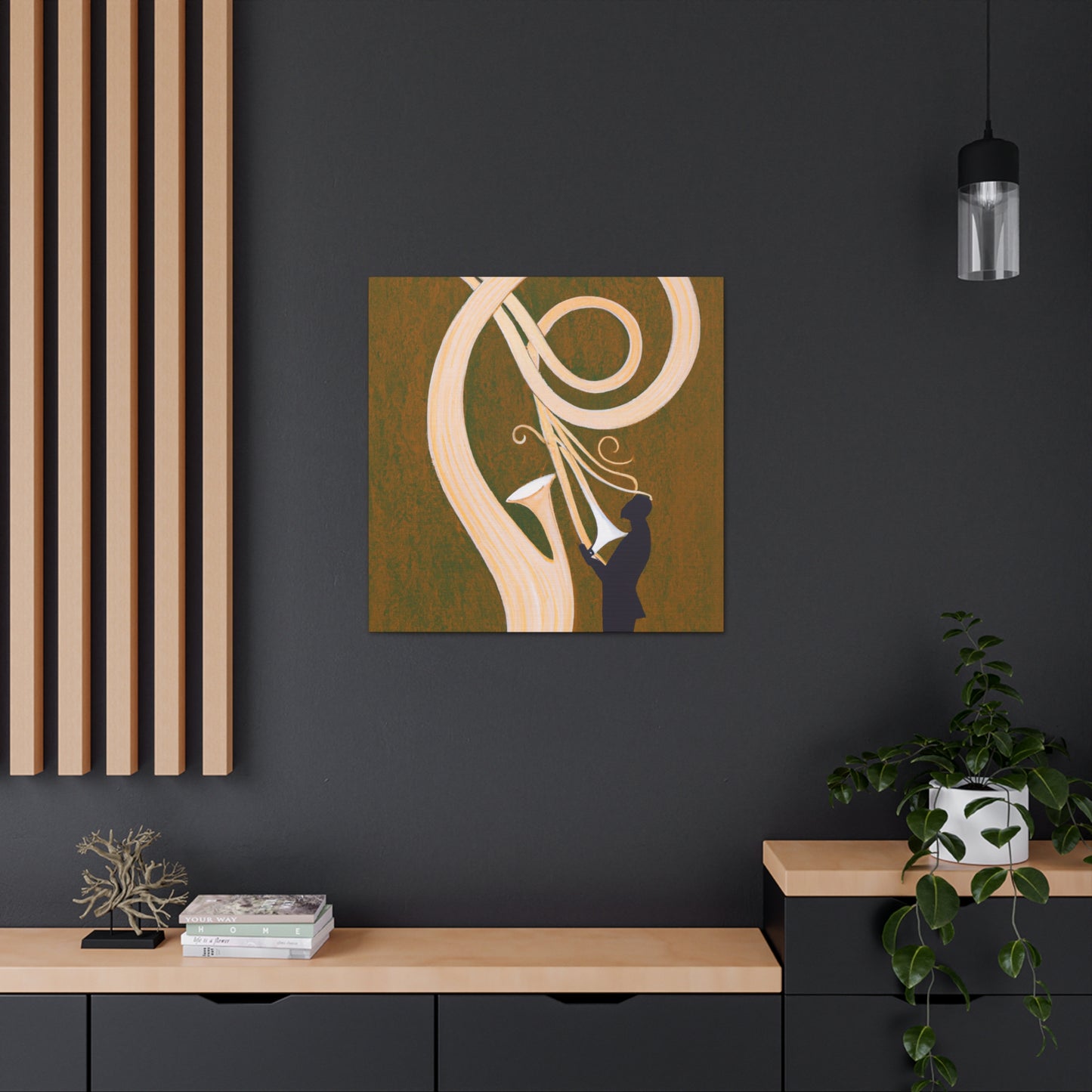 "Trombone in Splendor" - Canvas