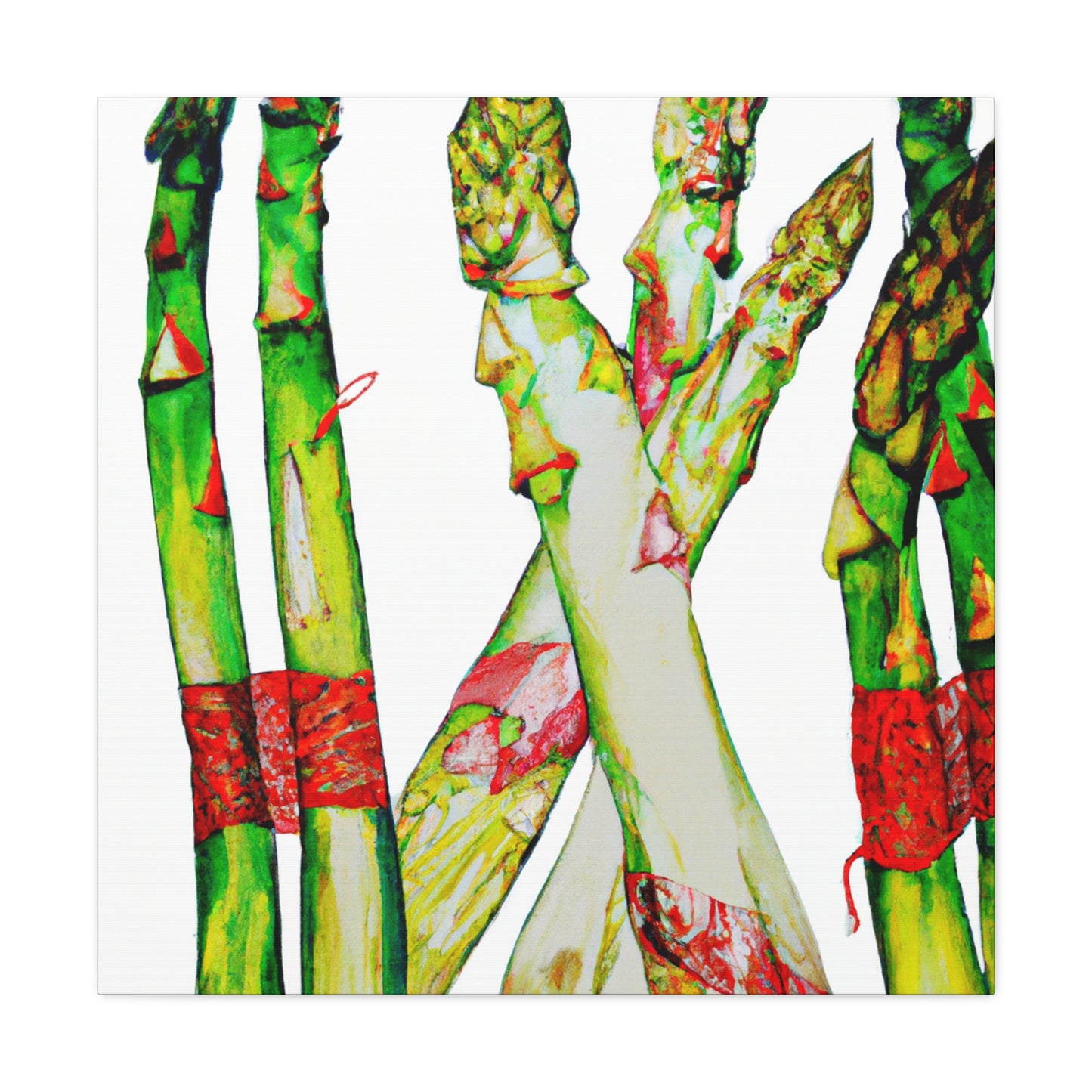 "Spring Asparagus Bouquet" - Canvas