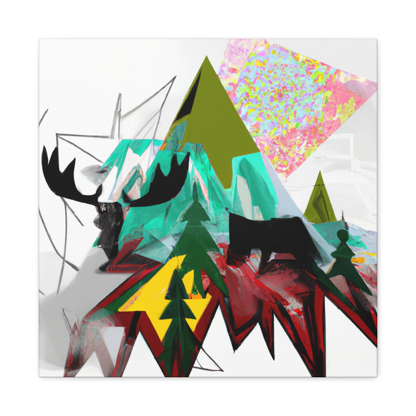 Moose in Dreamland - Canvas