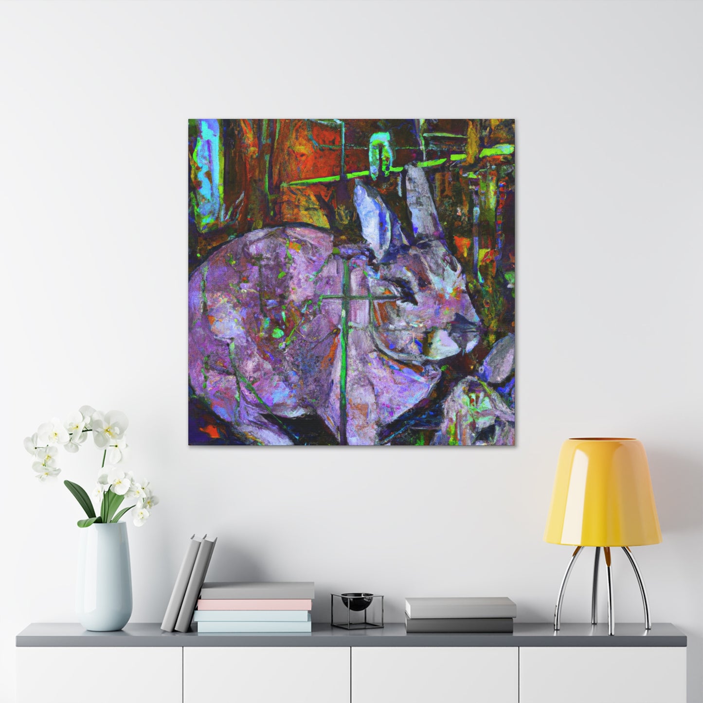 "Rabbit in Impressionism" - Canvas