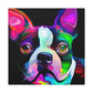 Adorable Boston Terrier - Canvas