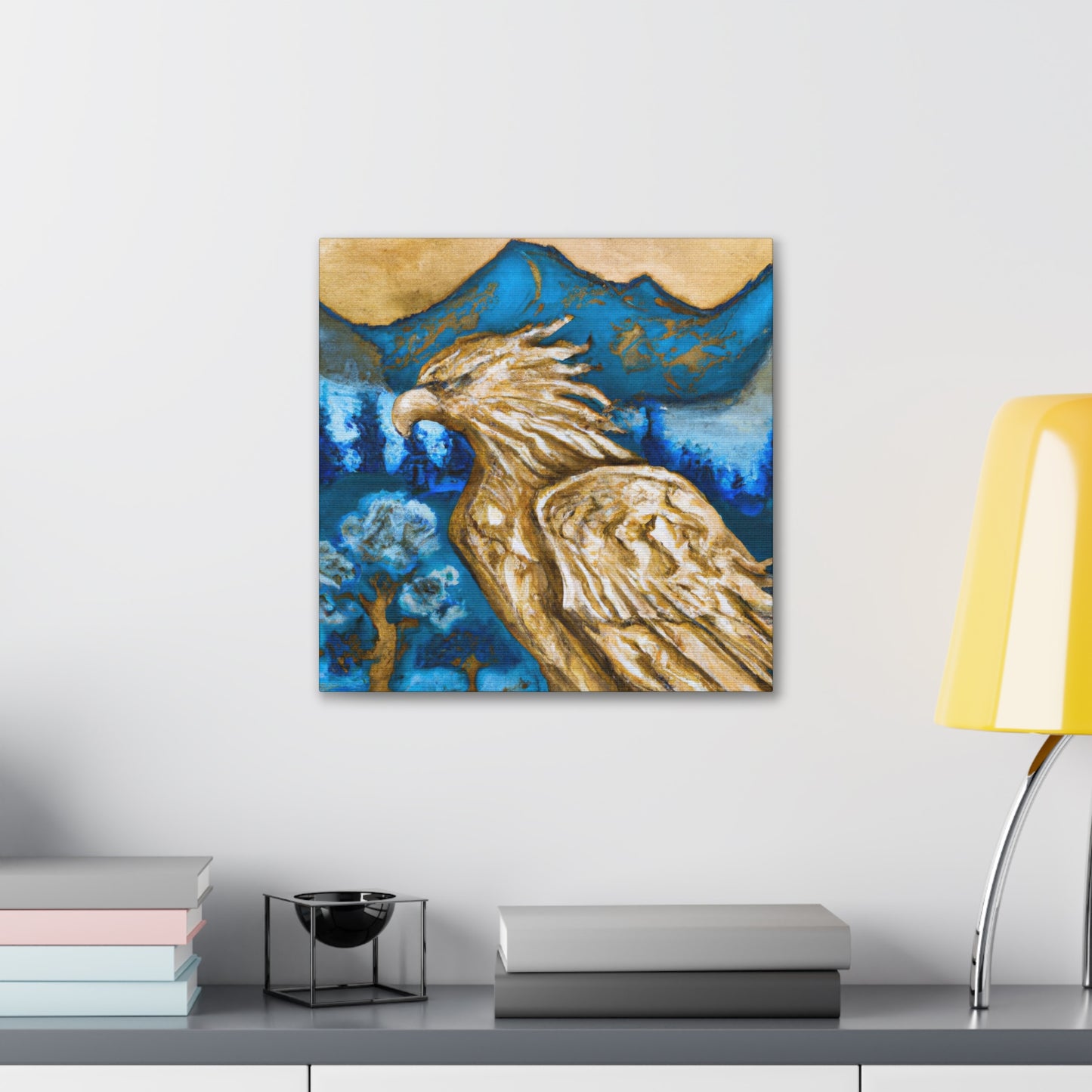 The Golden Eagle Arising - Canvas