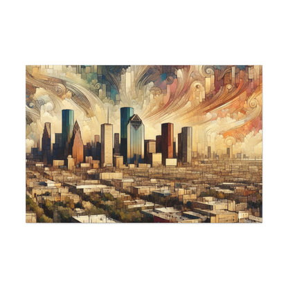 Majestic Houston Vignette - Canvas