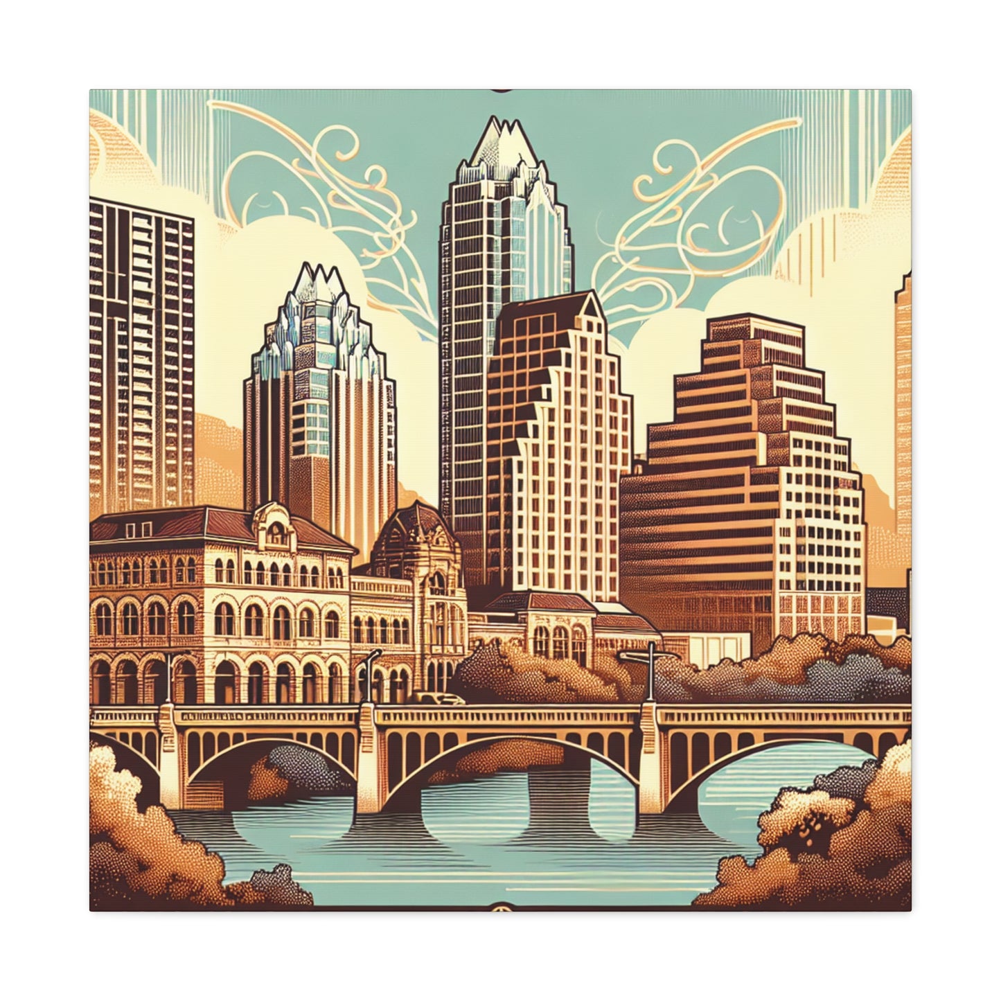 "Enchanting Austin Elegance" - Canvas