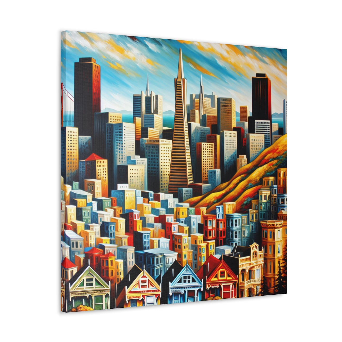 Golden City Awakening - Canvas