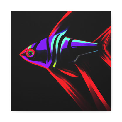 "Neon Tetra Singing Songs" - Canvas