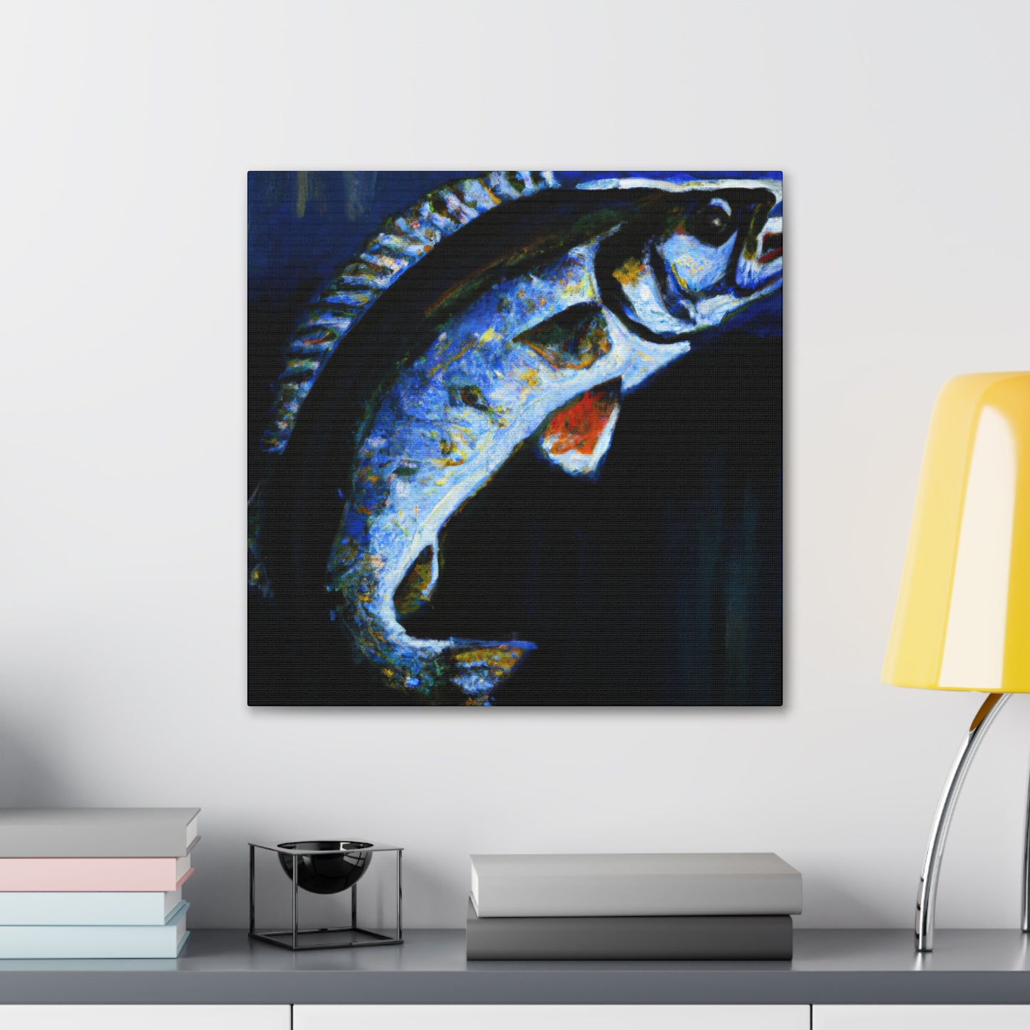 "Walleye Reflections Impression" - Canvas