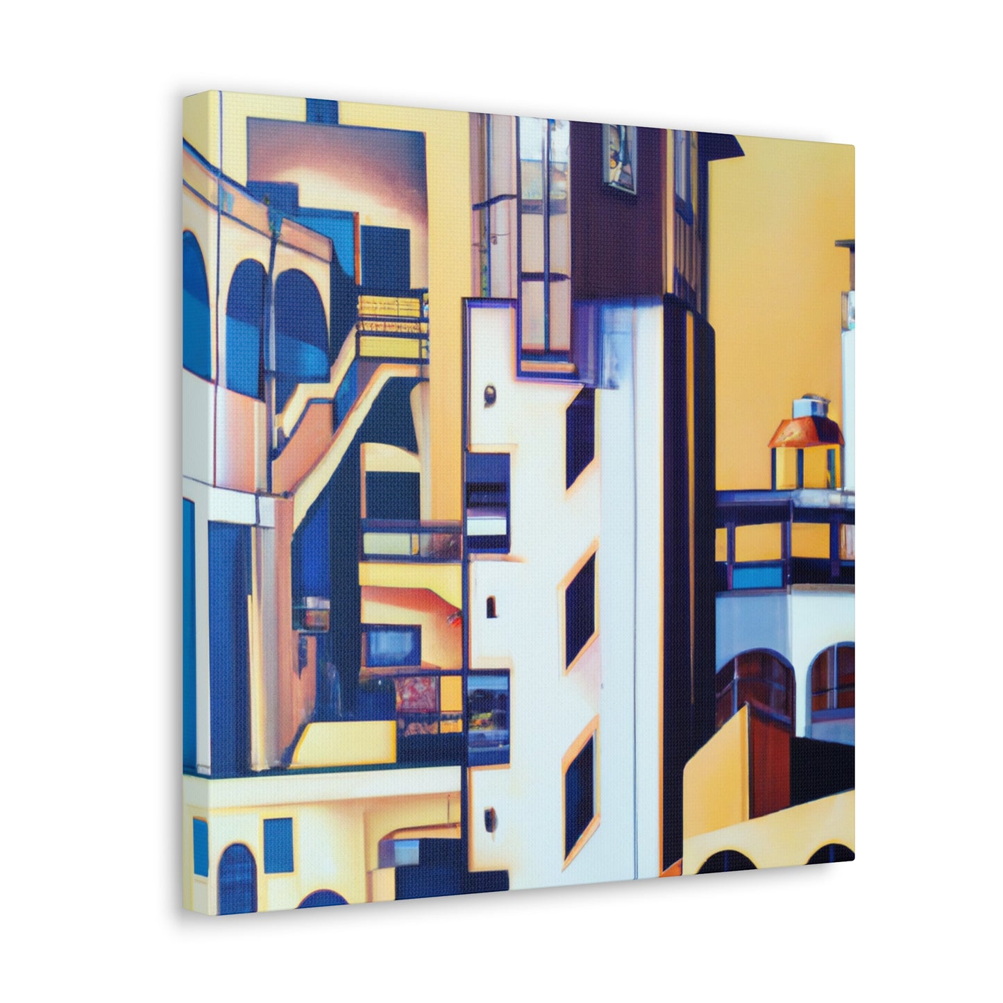 "Bauhaus Meets Art Nouveau" - Canvas