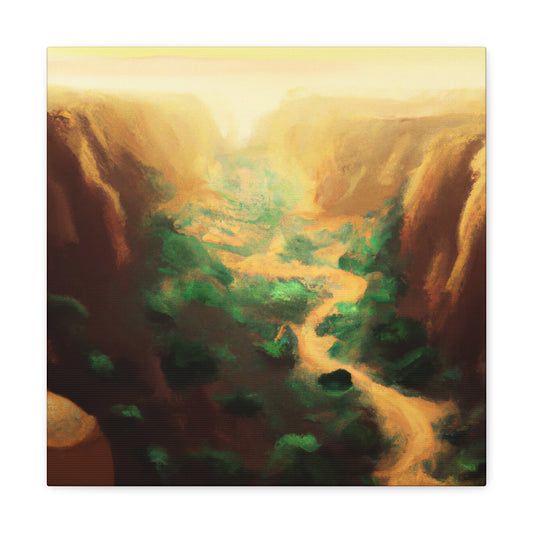 Canyon: Digital Dreamscape - Canvas