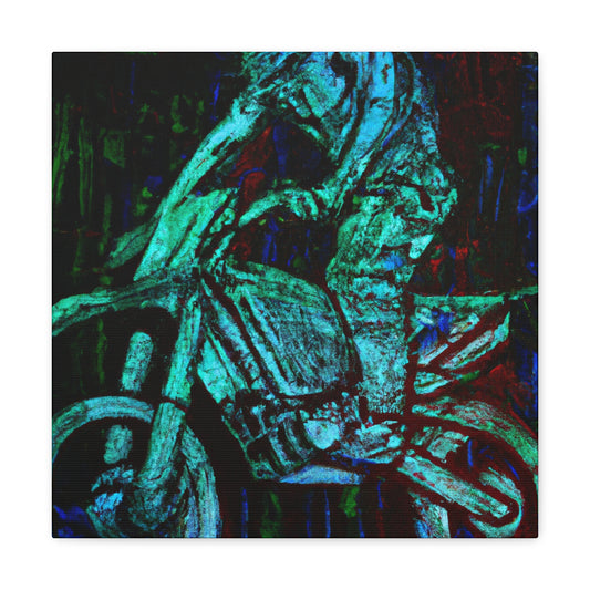 Motorcycle Racing Radiance - Canvas