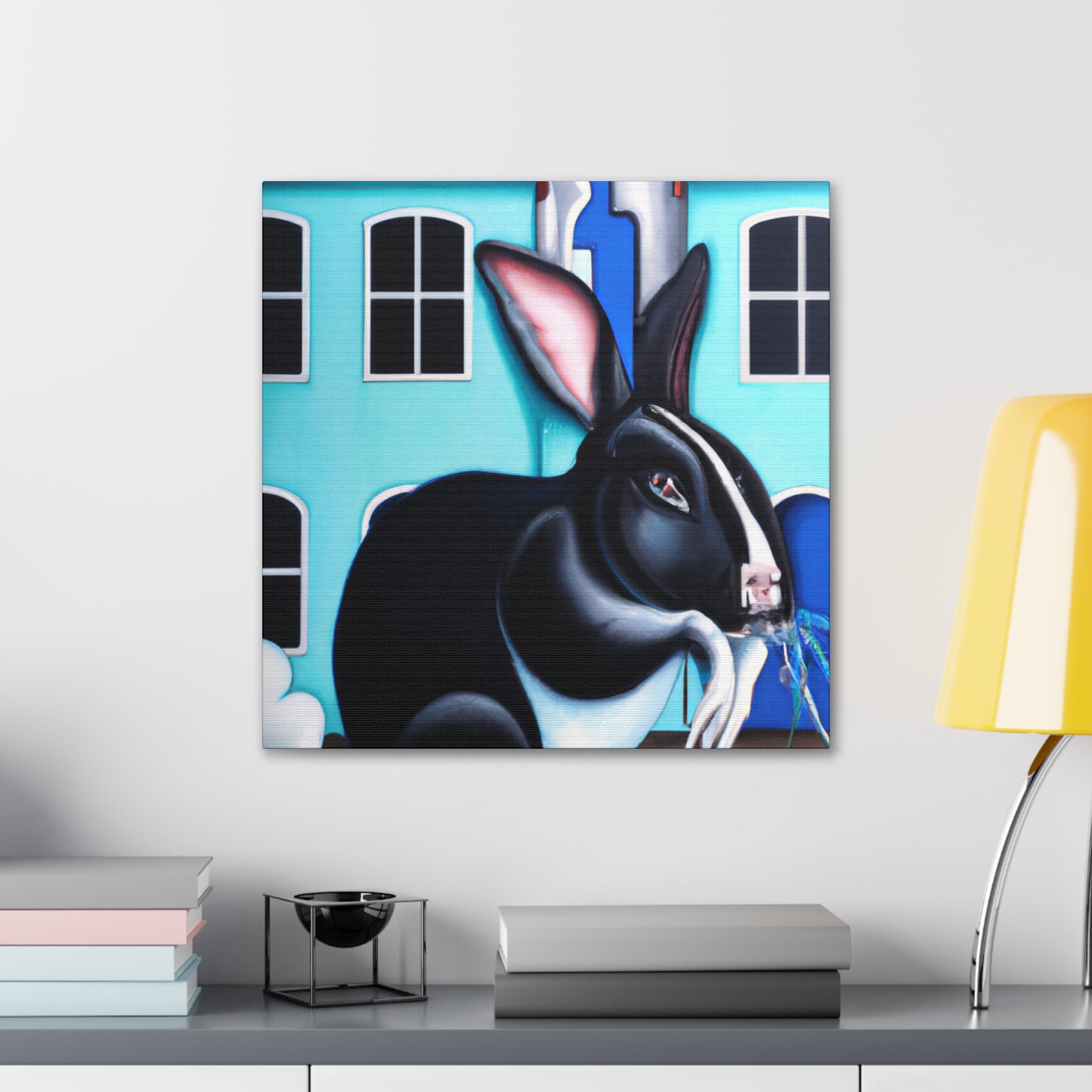 "Rabbit in Moonlight" - Canvas