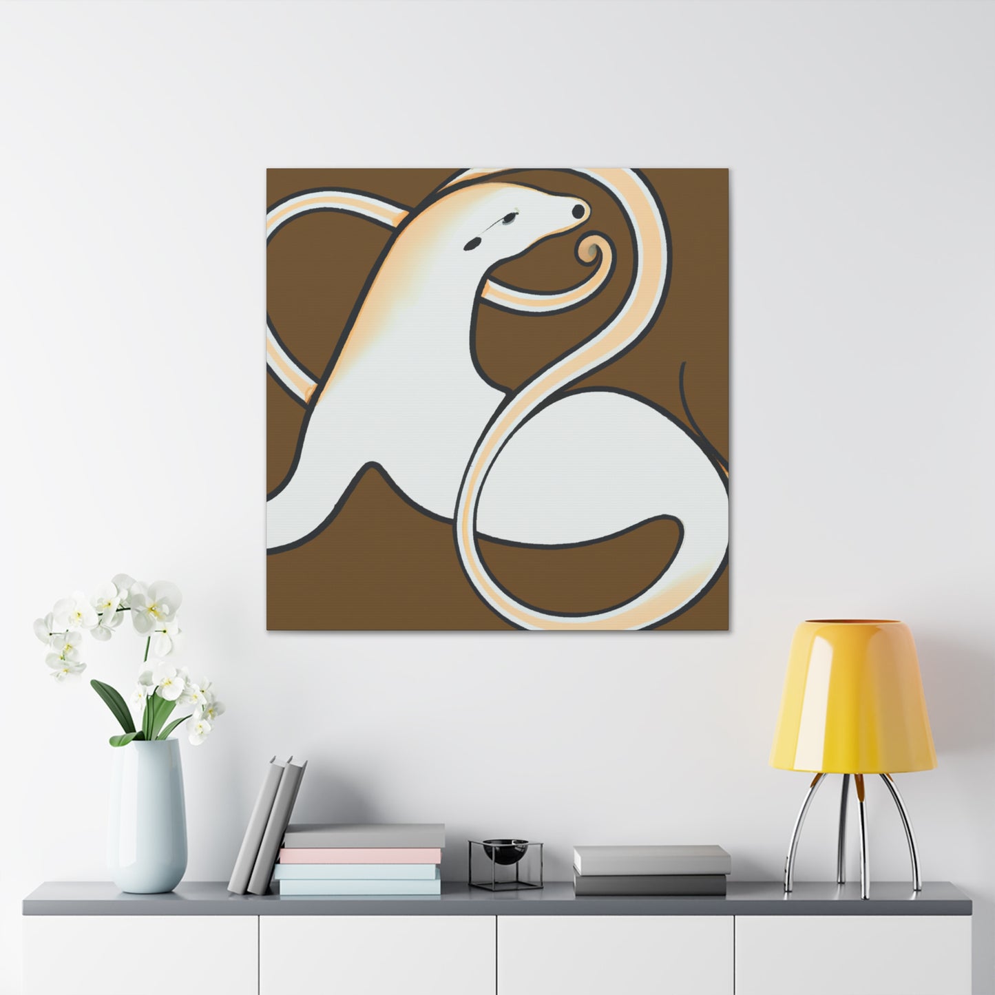 Ermine Elegance Glamour - Canvas