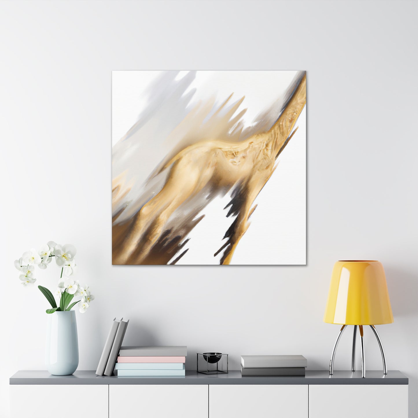 Gazelle in Moonlight Myth - Canvas