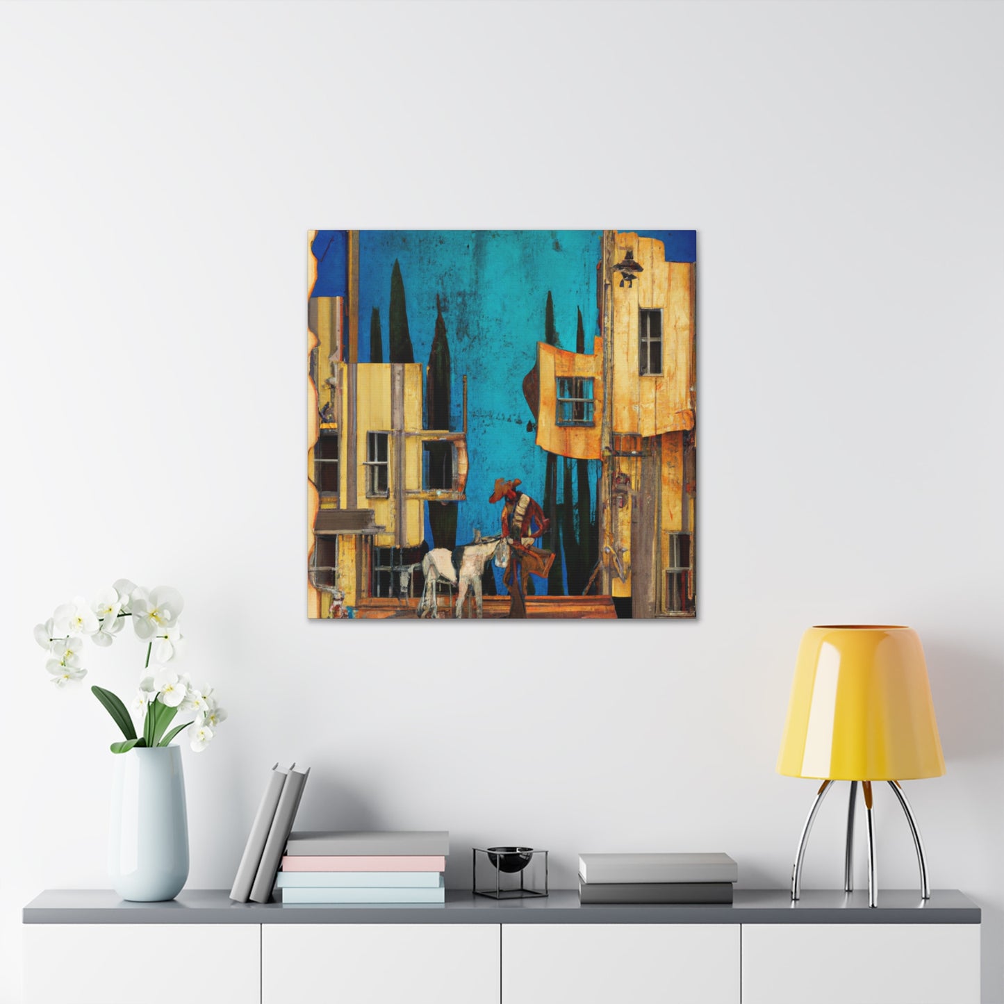 "Frontier Towns at Dawn" - Canvas