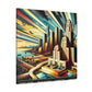 "Urban Dreamscape: 1920s L.A." - Canvas