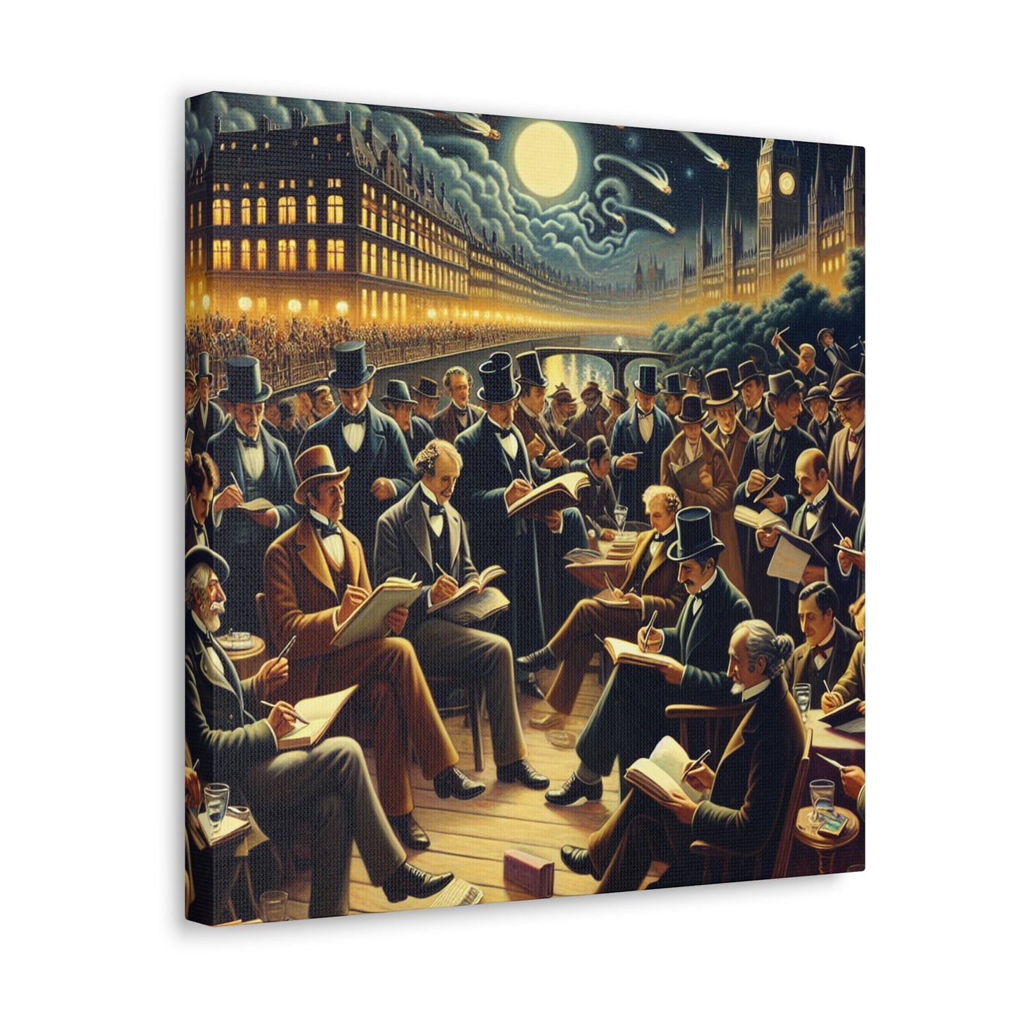 Midnight Literary Gathering - Canvas