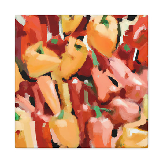 Peppers in Abstraction - Canvas