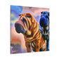 "Pensive Shar Pei Dream" - Canvas