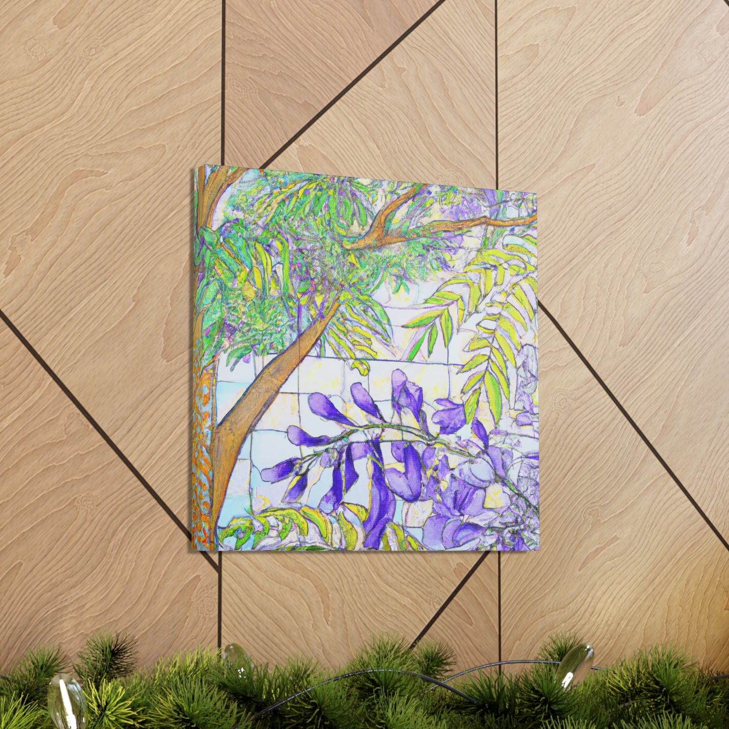 "Jacaranda in Moonlight" - Canvas