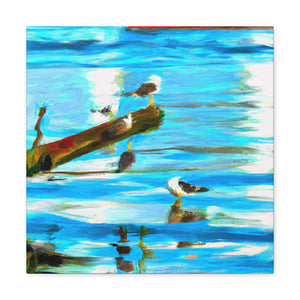 Sea Birds in Flight - Canvas