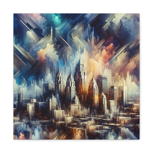 "Urban Serenity Unveiled" - Canvas