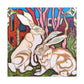 Rabbit in Art Nouveau - Canvas