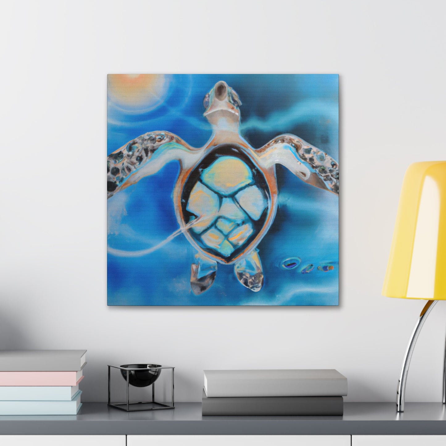 "Sea Turtle Majesty Reigns" - Canvas