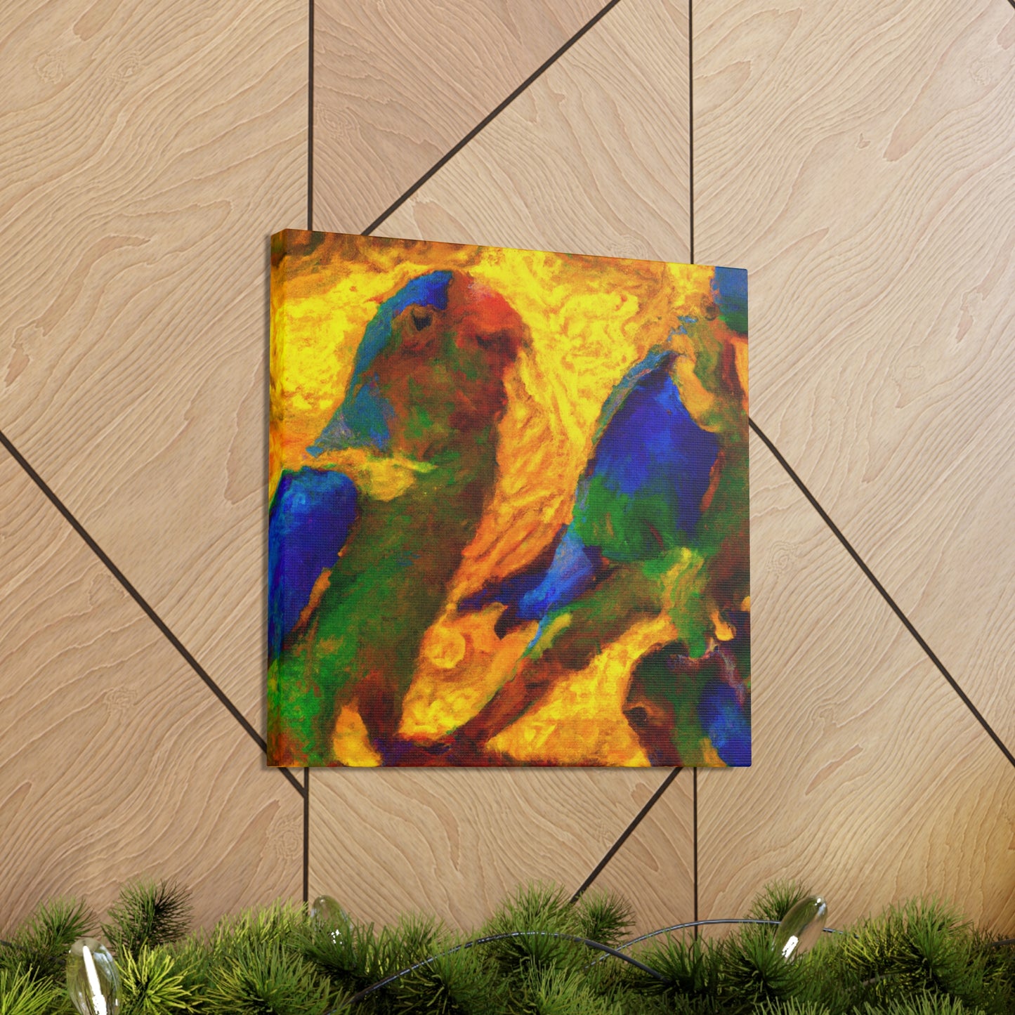 "Conures in Impressionism" - Canvas