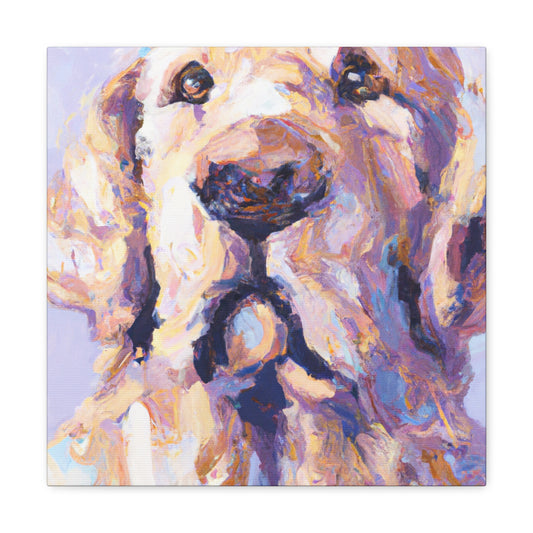 "Golden Retriever Gloaming" - Canvas