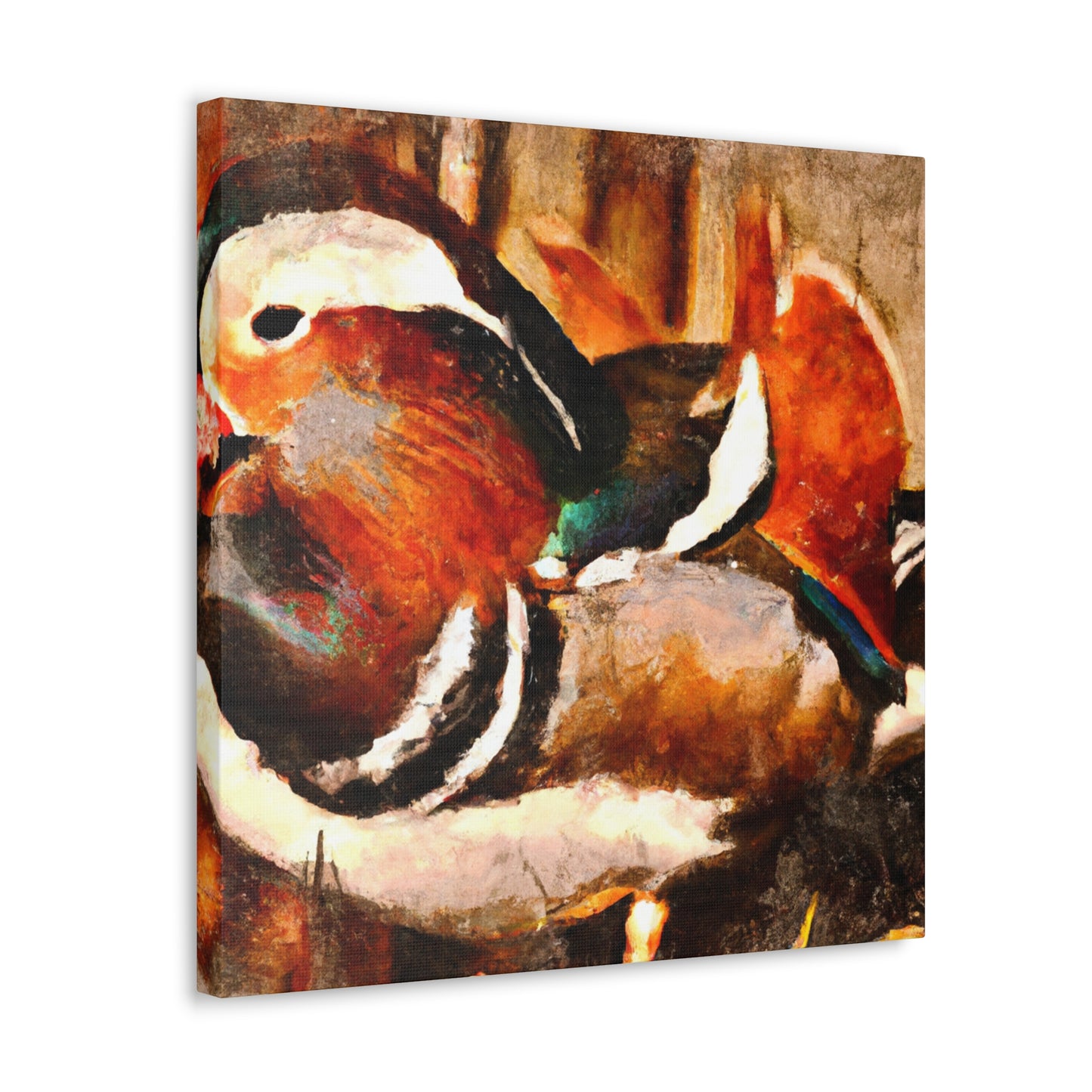 Mandarin Duck Triptych - Canvas