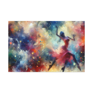 Rhythmic Twirls of Grace - Canvas