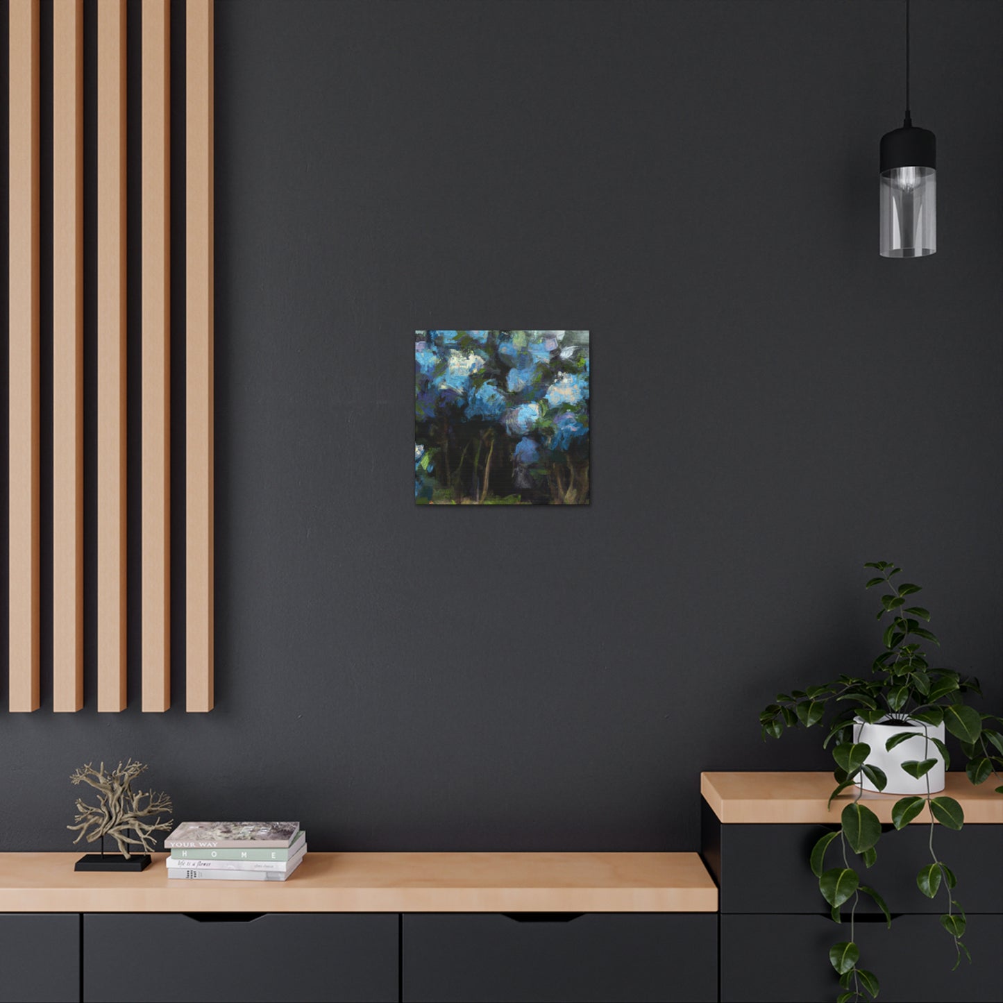 Hydrangea's Dramatic Bloom - Canvas