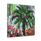 Palm Tree Paradise Scene - Canvas