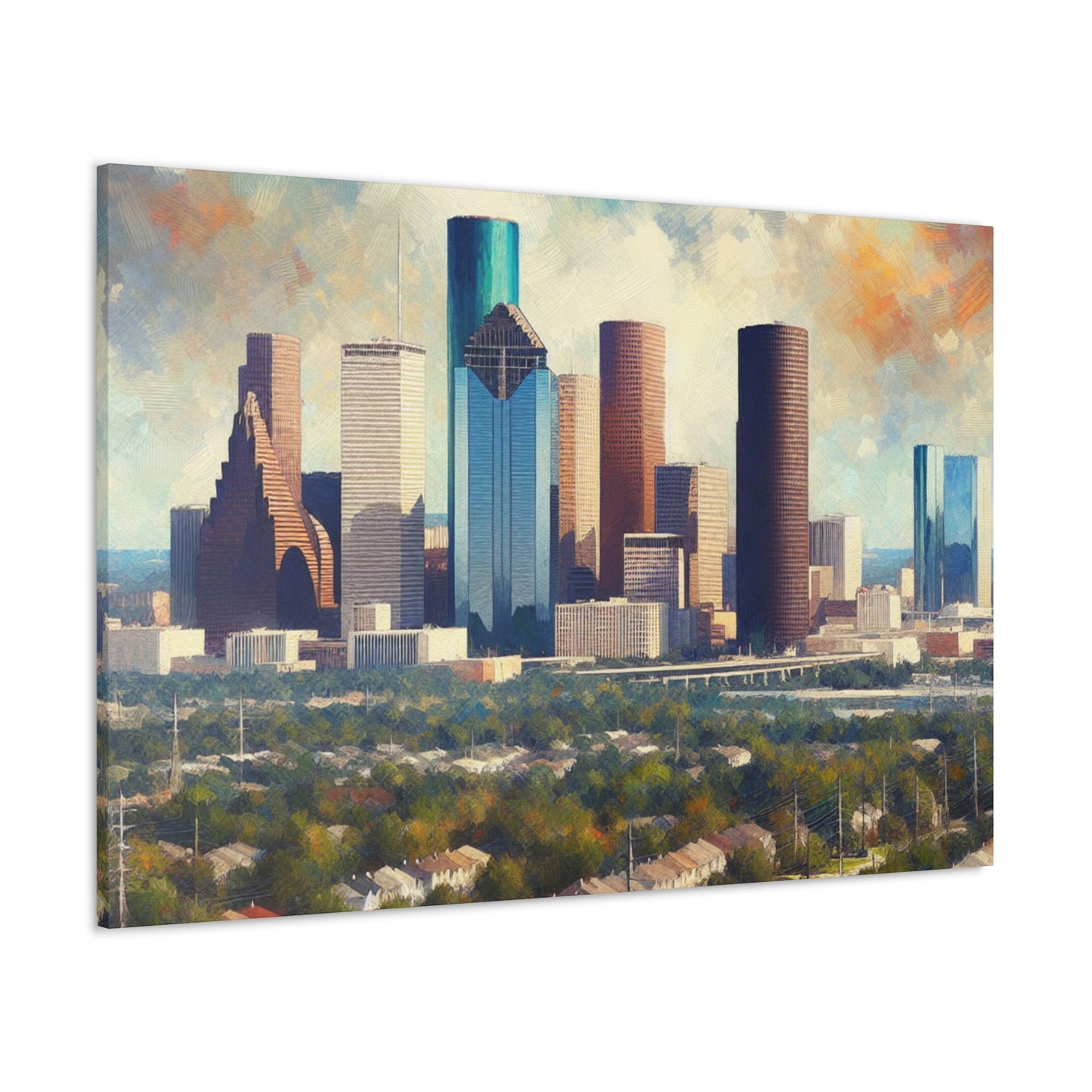 "Houston Huescape Majesty" - Canvas