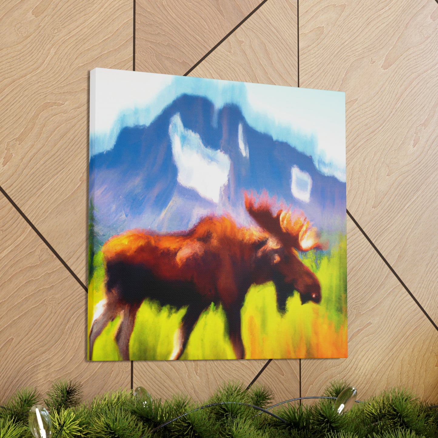 Moose in Impressionism - Canvas