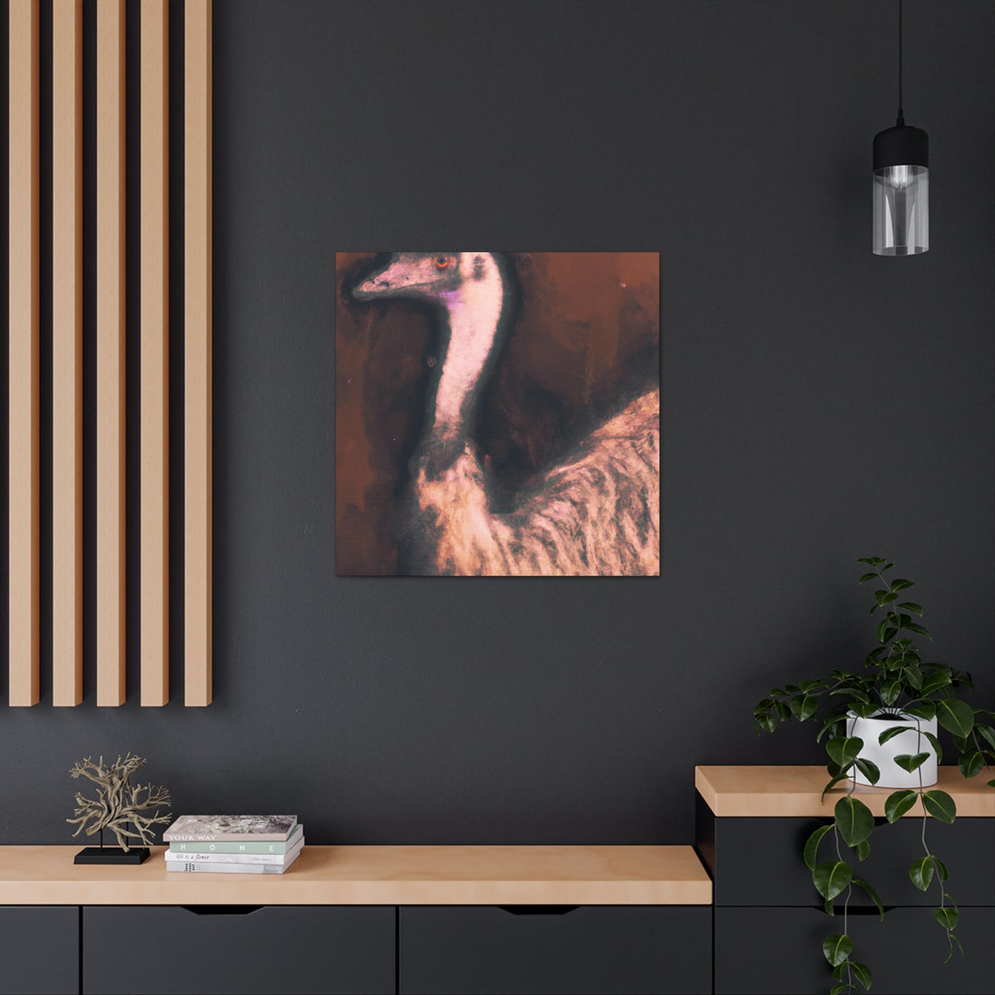 Artistic Emu Splendor - Canvas