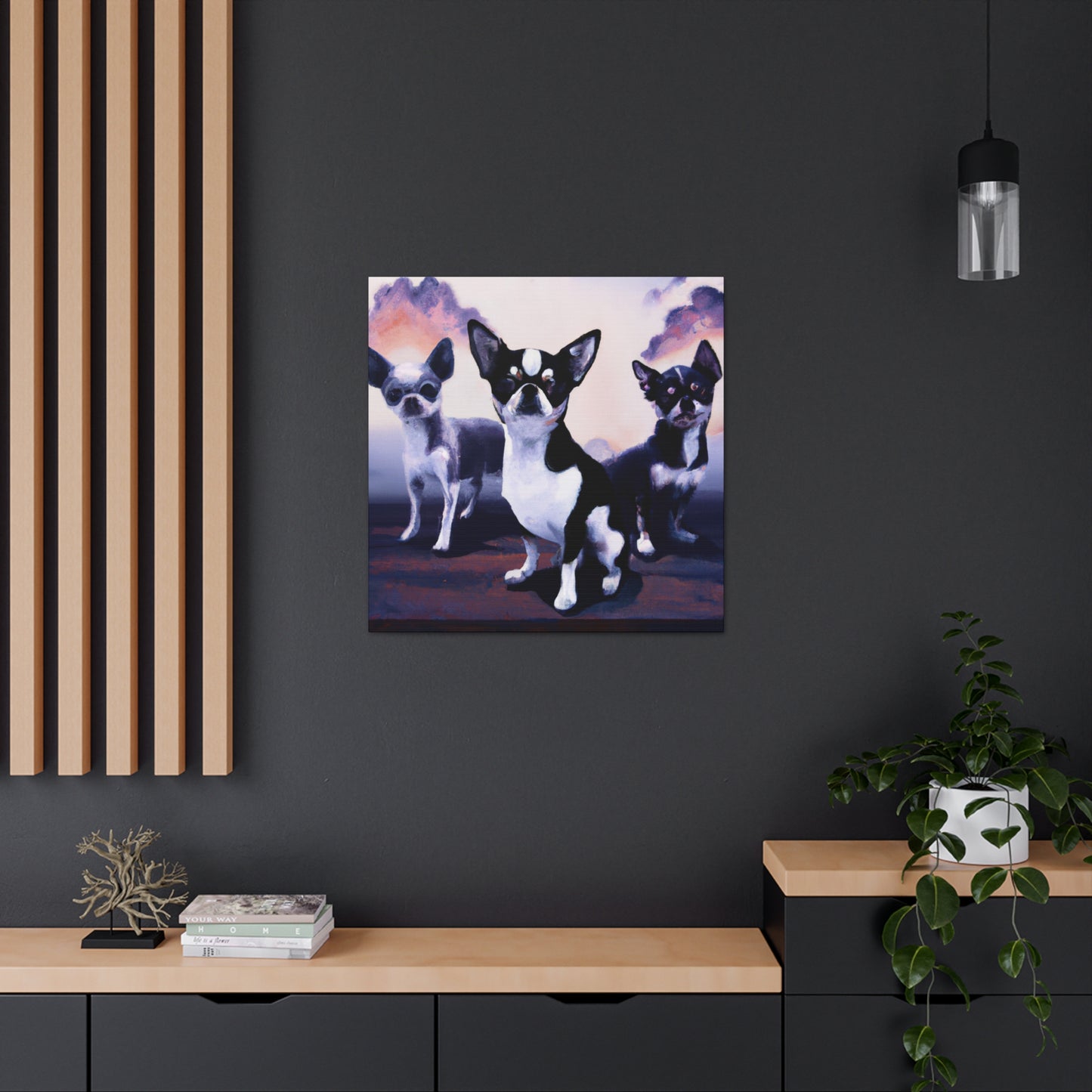 "Chihuahua in Deco". - Canvas