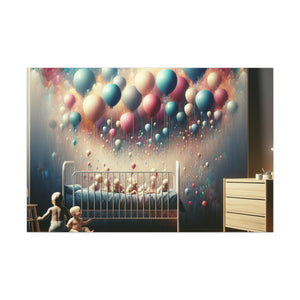 Skyward Serenade of Balloons - Canvas