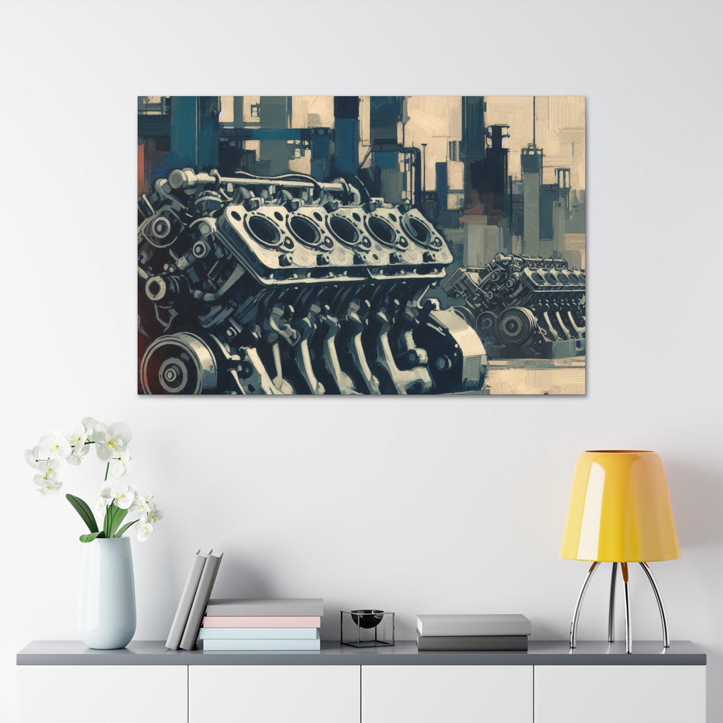 "Mechanical Symphony Unleashed" - Canvas