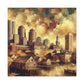 "Boston: Gilded Serenity Awakens" - Canvas