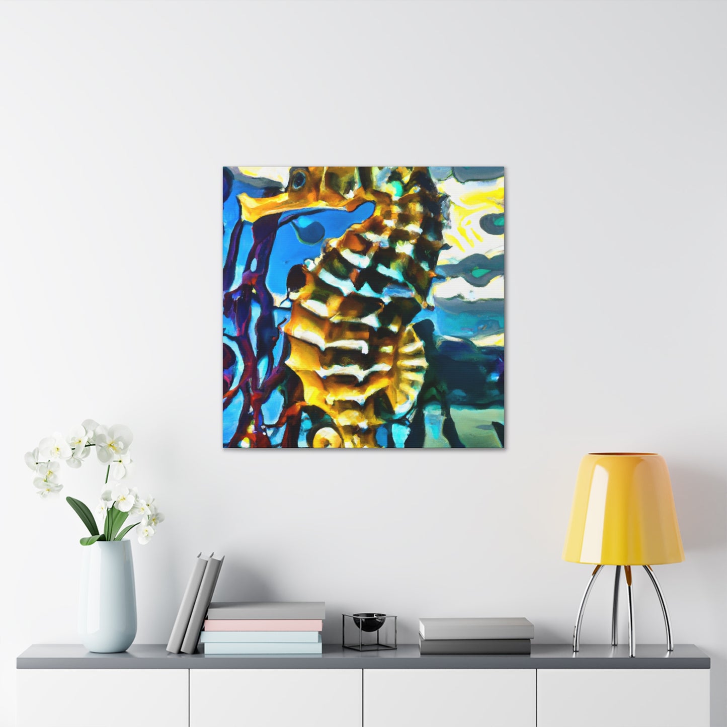 "Seahorse in Surreality" - Canvas