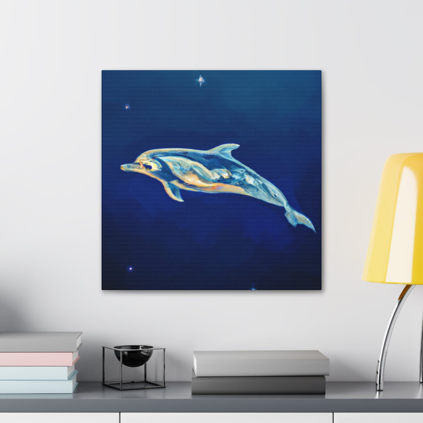 Dolphins in the Sky - Canvas