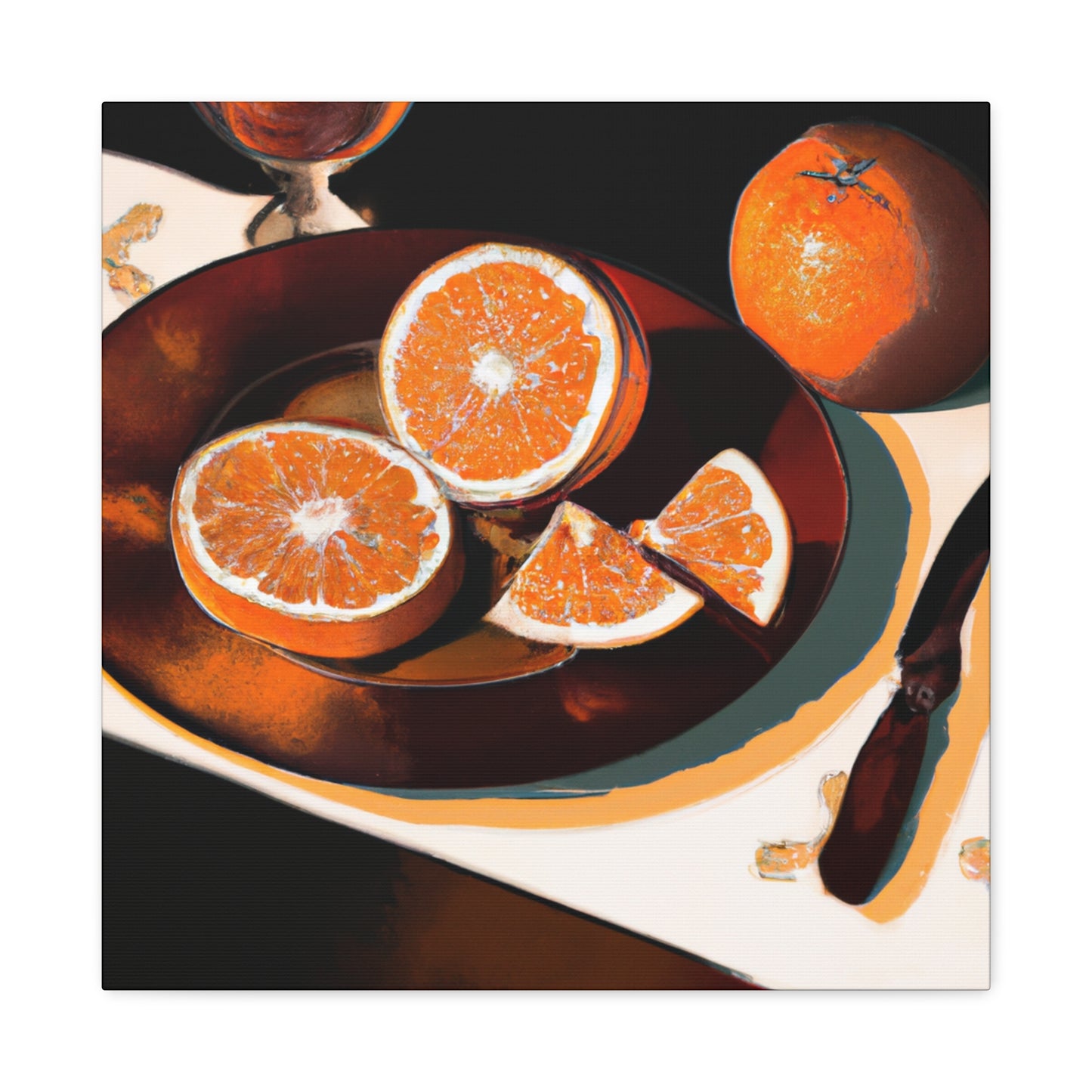 Orange Grandeur Neoclassic - Canvas