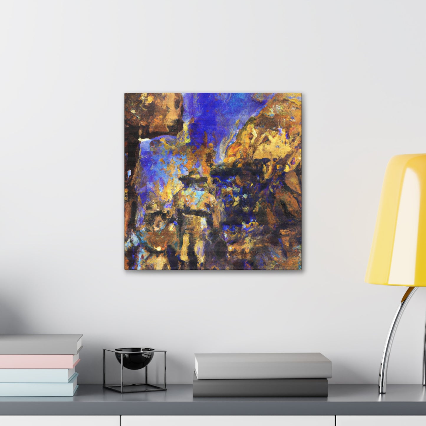 "Golden Minescape Impression" - Canvas