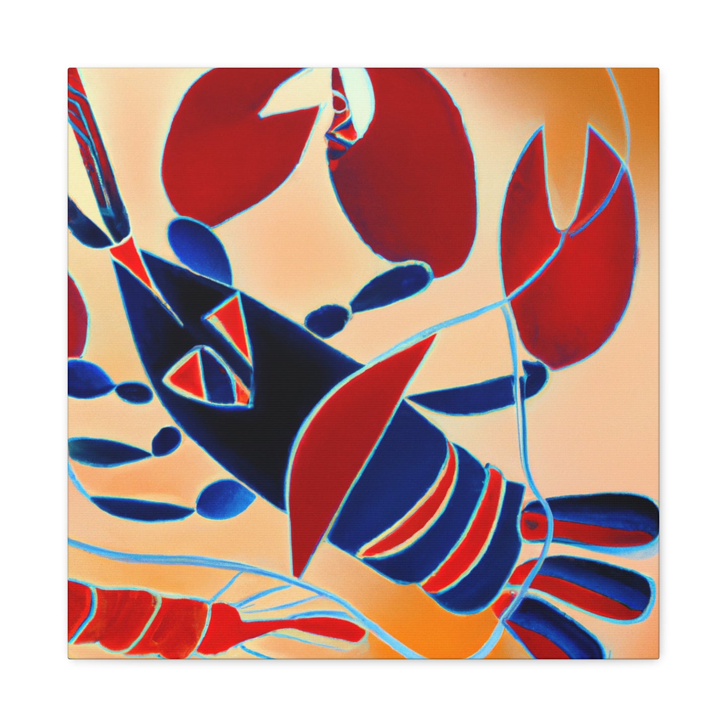 Lobster in Art Deco - Canvas