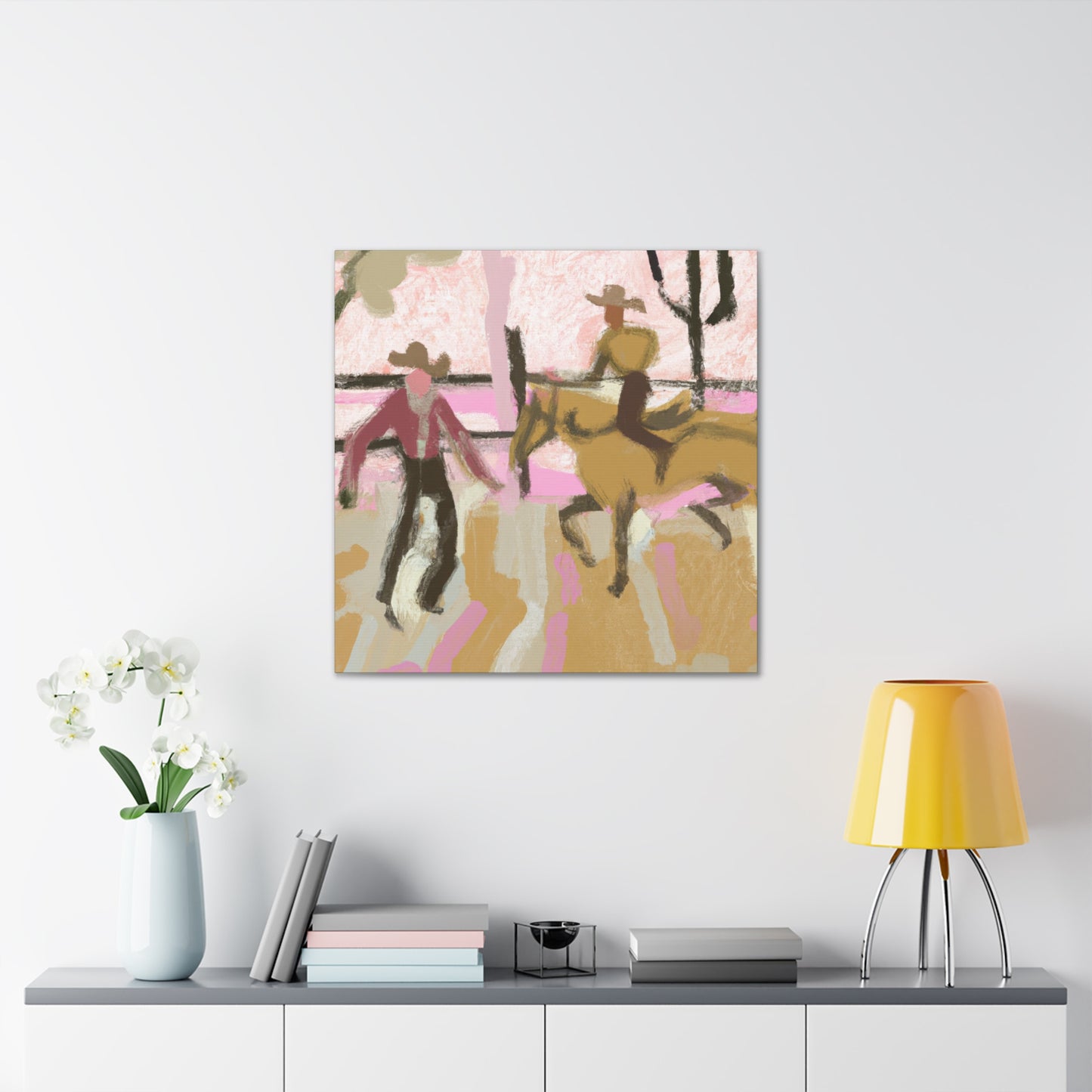 Rodeo in Impressionism - Canvas