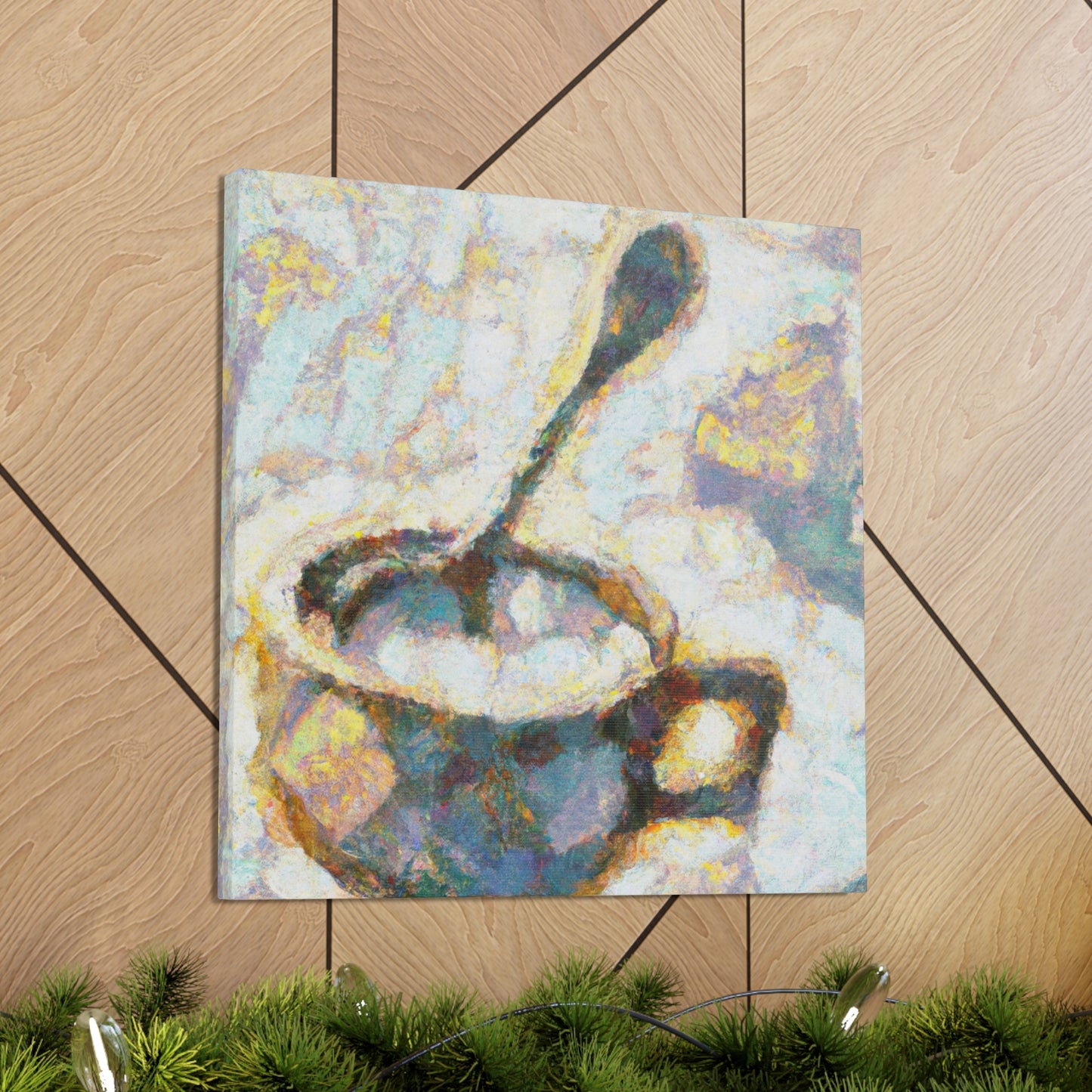 "Coffee Cup Impressionism" - Canvas