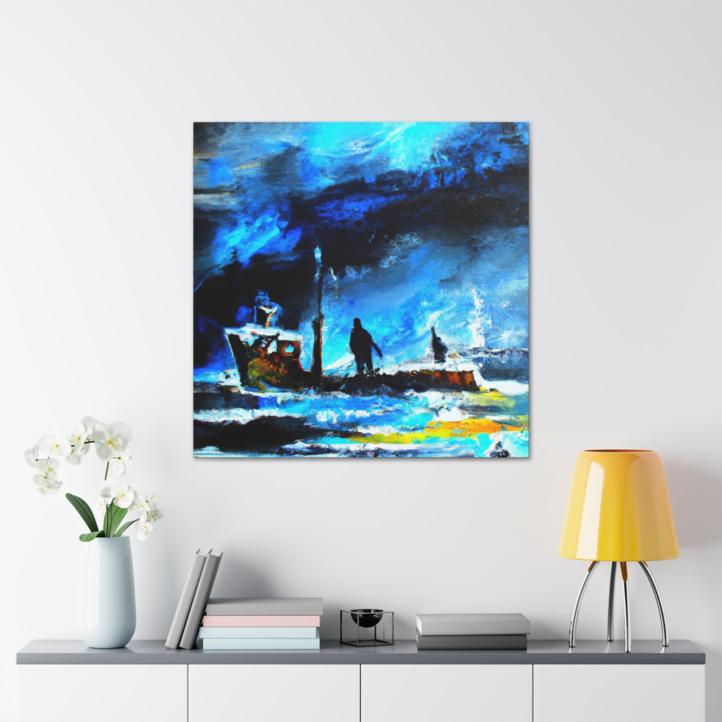 Dinghy on a Wave - Canvas